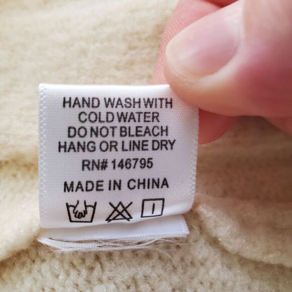 4SI3NNA: Wide Rib Midi Sweater Dress - size Medium in Ivory - Picture 16 of 16